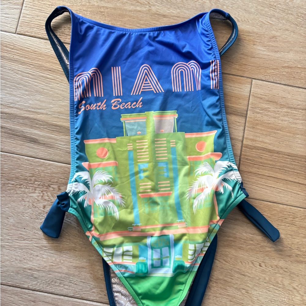 Free People free-est The Pamela Printed One-Piece Swimsuit - Picture 11 of 11